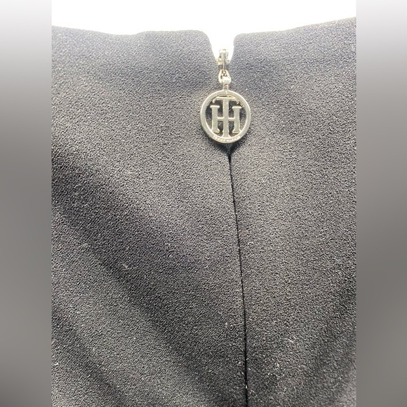 Tommy Hilfiger Scuba Fit Flare A line Dress Pink Black sz 6 - Picture 9 of 10